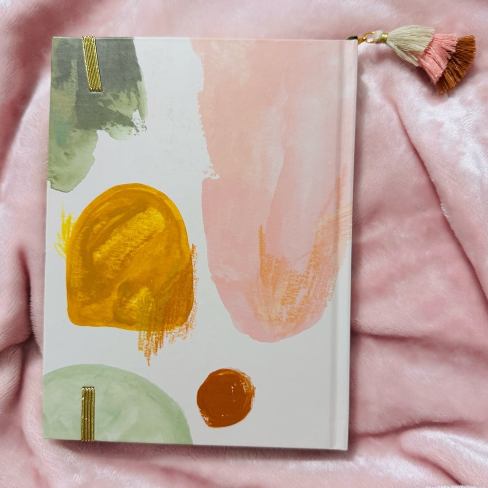 Anthropologie Abstract Art Journal - Green, Pink, Orange - Picture 2 of 3